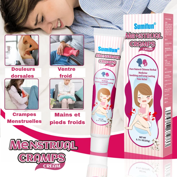 Crème Apaisante Naturelle – Soulagement Élégant des Douleurs Menstruelles
