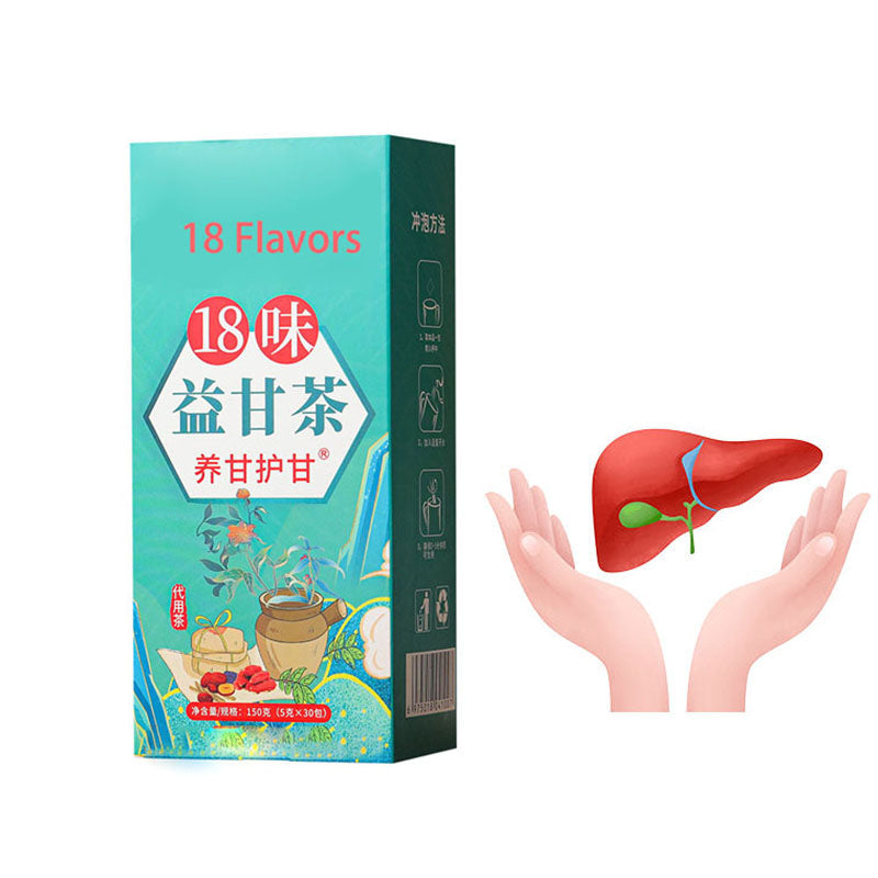 Détox Foie & Reine de la Vitalité — Tisane 18 plantes naturelles anti-toxines